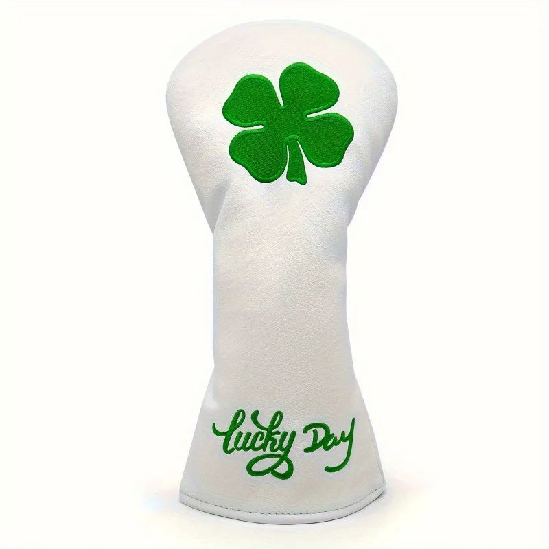 Lucky Clover Golf Club Headcover – Premium Protection for Drivers & Woods