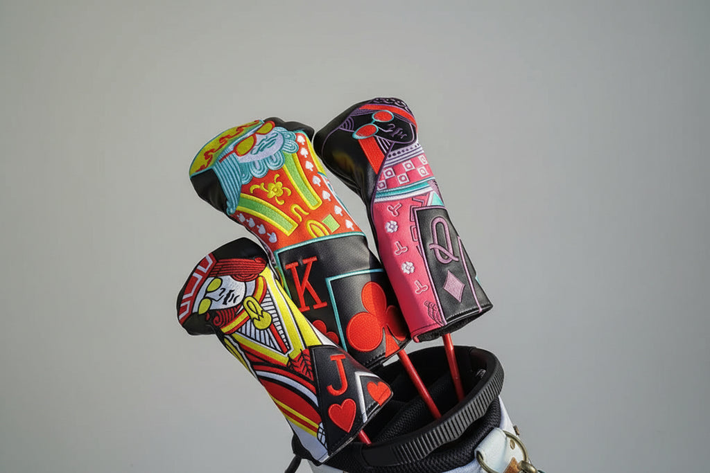 Poker Style Golf Club Headcover – Premium Protection for Drivers & Fairway Woods
