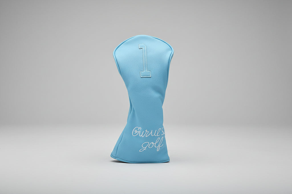 Baby Blue Golf Club Headcover – Classic Protection for Drivers & Fairway Woods