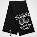Golf Towel – “The Older I Get…” | Premium Golf Bag Towel with Clip