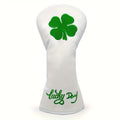 Lucky Clover Golf Club Headcover – Premium Protection for Drivers & Woods