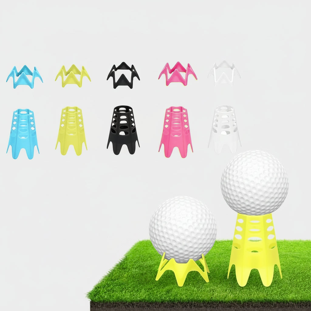 Golf Simulator Tees (10pcs) – Adjustable Practice Tees for Indoor & Outdoor Training