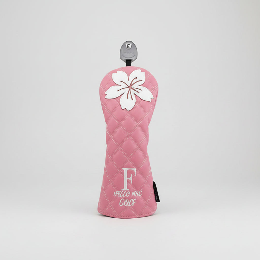Floral Golf Head Cover – Waterproof PU Leather Driver & Fairway Protection