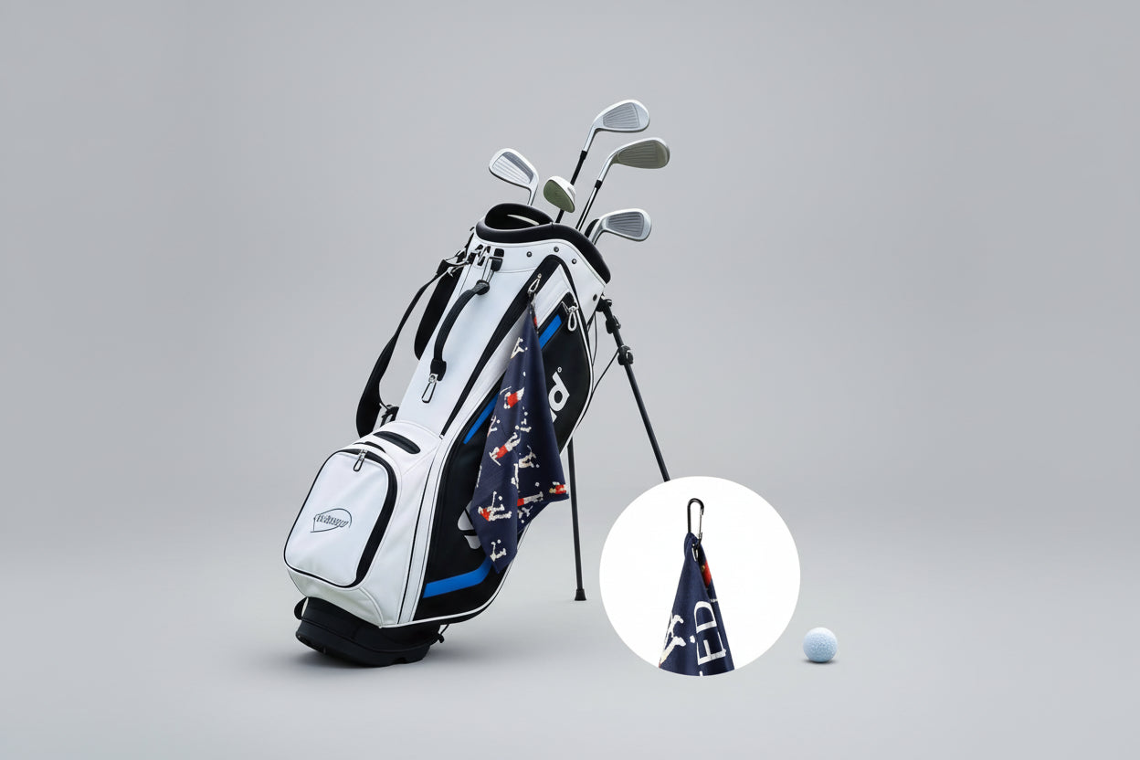 Microfiber Golf Towel – Quick-Dry Club Cleaning Towel with Clip