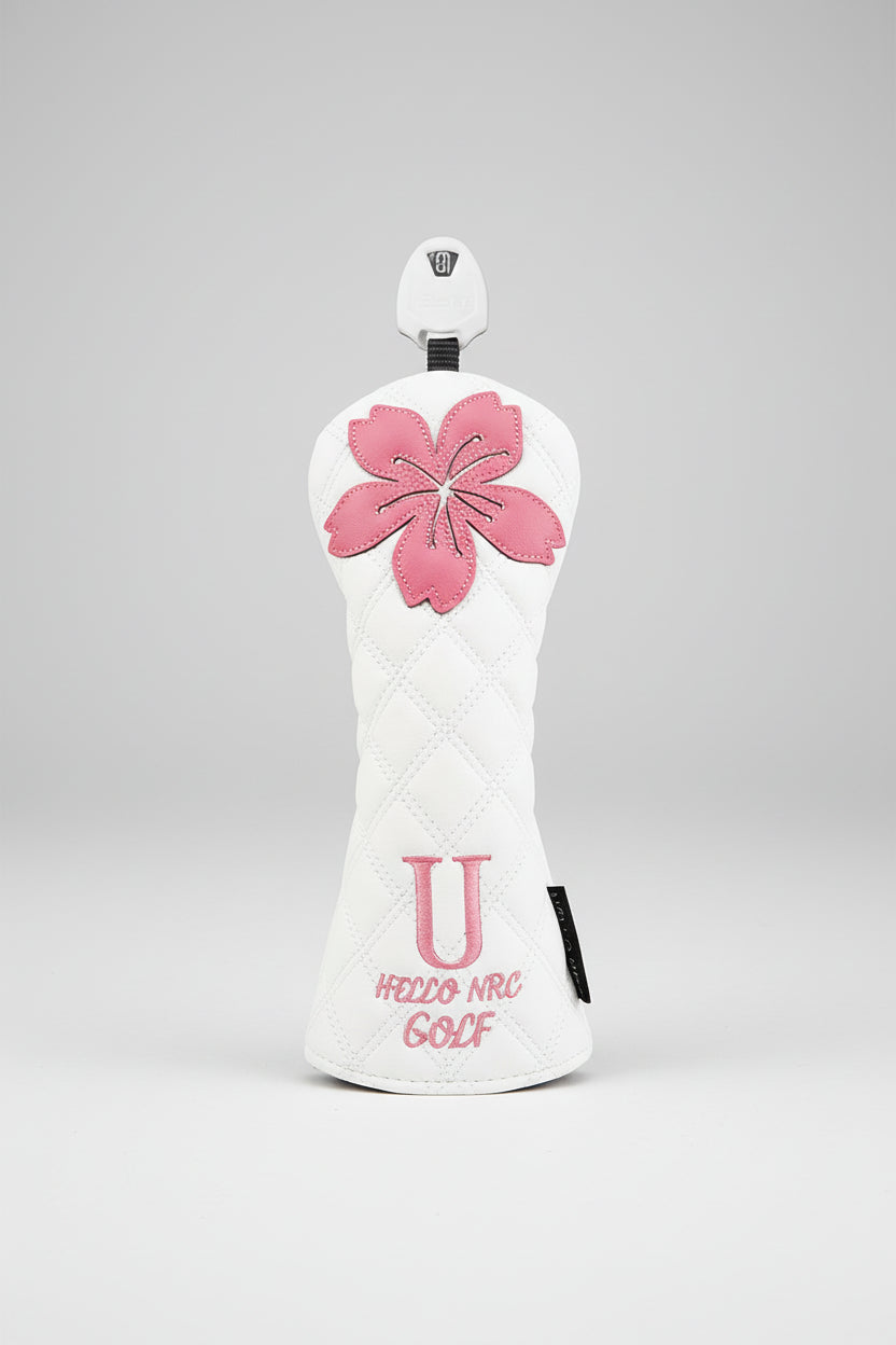Floral Golf Head Cover – Waterproof PU Leather Driver & Fairway Protection