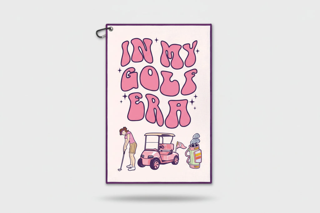 Funny Golf Towel – “In My Golf Era” | Stylish & Functional Golf Accessory