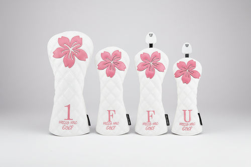 Floral Golf Head Cover – Waterproof PU Leather Driver & Fairway Protection