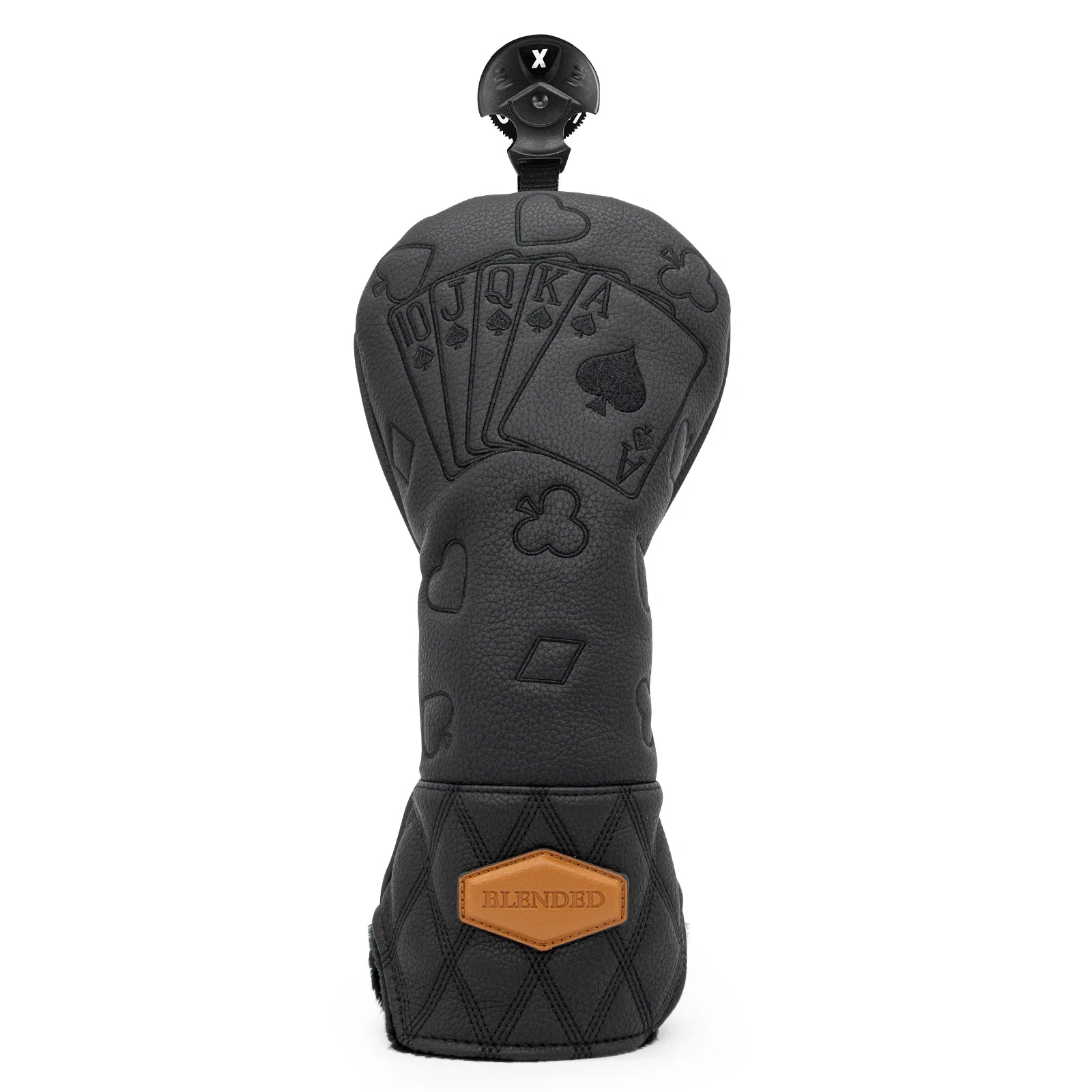 Black Poker Design Golf Club Headcover – Premium Protection for Drivers, Fairway & Hybrid